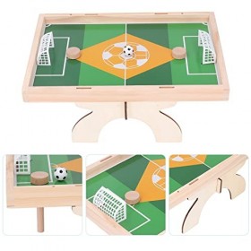 BOLORAMO Mini Football de Table, Exercice Multifonction Rhinking Logic Plateau de Jeu de Football en Bois de Pin Conception M