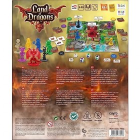 Cayro - Jeu de société Land of Dragons - Voyagez dans Le Monde des Dragons ! - Amusant et éducatif pour la Famille - Développ