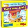 HABA 306193 My Very First Games – Rhino Hero Junior – Jeu coopératif dassociation et dempilage pour 2 ans et plus fabriqué