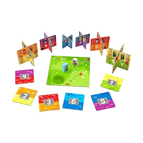 HABA 306193 My Very First Games – Rhino Hero Junior – Jeu coopératif dassociation et dempilage pour 2 ans et plus fabriqué