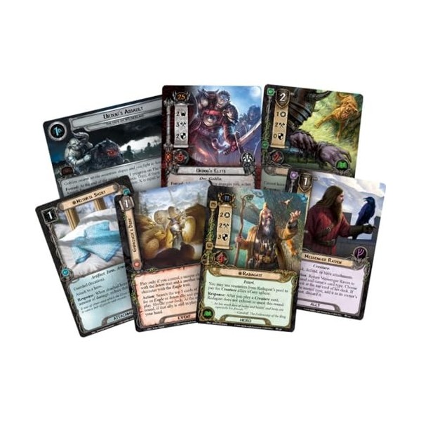Fantasy Flight Games , Lord of The Rings LCG: Adventure Pack: The Fate of Wilderland, Card Game, 1 to 4 Players, Ages 14+, 30