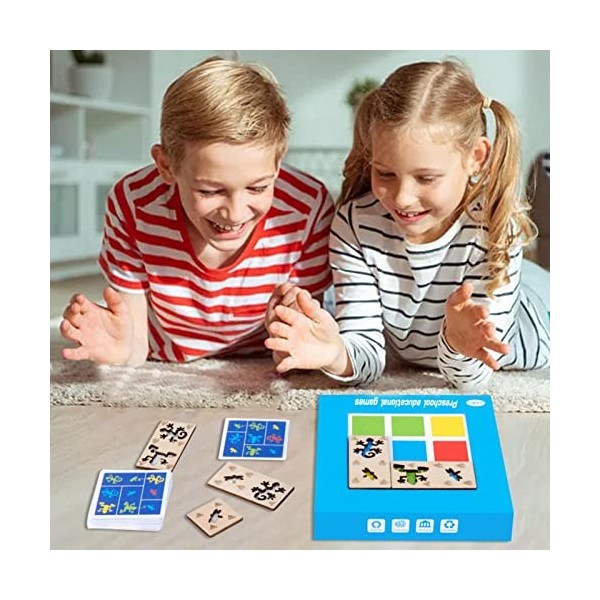 Richolyn 5 Pcs Jouets dapprentissage pour Tout-Petits - Color Brain Game société pour la Famille,Jouets dapprentissage éduc