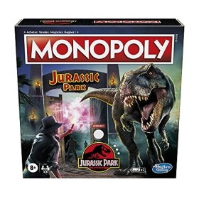 Monopoly : Edition Jurassic Park, Jeu de Plateau pour Enfants, dès 8&nbsp;Ans, Multicolore, L
