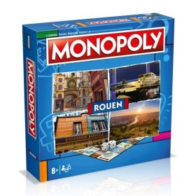 Winning Moves - Monopoly Rouen - Jeu de société - Jeu de Plateau - Version française