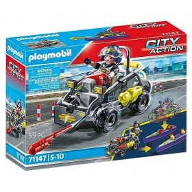 Playmobil 71147 Quad Transformable de Bandit Véhicule dintervention des Forces spéciales Moderne avec Effets sonores et Lumi