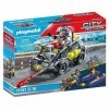 Playmobil 71147 Quad Transformable de Bandit Véhicule dintervention des Forces spéciales Moderne avec Effets sonores et Lumi