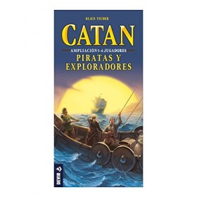 Devir - Catan, Pirates et Explorateurs, Jeu de société BGPIR56 - Extension pour 5 et 6 Joueurs