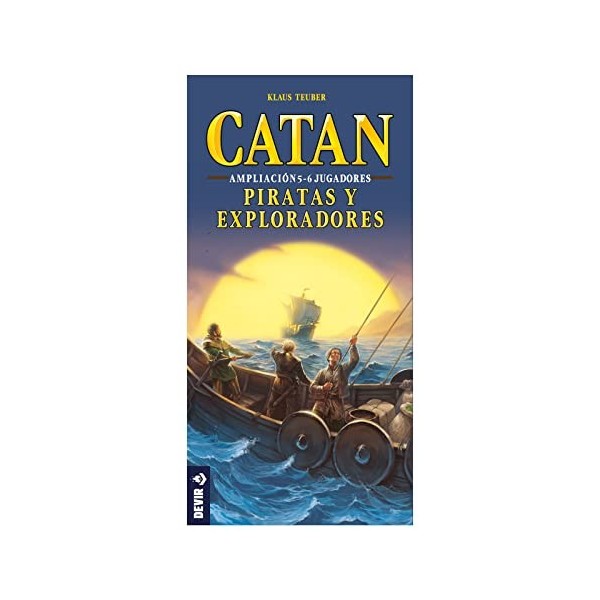 Devir - Catan, Pirates et Explorateurs, Jeu de société BGPIR56 - Extension pour 5 et 6 Joueurs