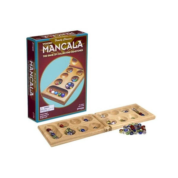 Pressman 104426.106 Mancala dans Une boîte de Jeux Pliable, Multicolore, 1 lot
