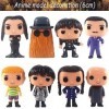 Simmpu 8PCS Adams Figurines,Adams Mini Figurines Kit,Kawaii Anime Figures,Décorations de Gâteaux,Décorations de Voitures,Joue