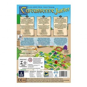 Devir - Carcassone Junior, Jeu de société, Jeu de société en Famille, Jeu de société 4 Ans, Amusant et créatif BGCARJTR 