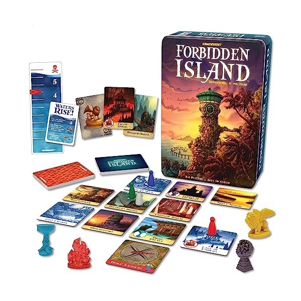 Gamewright, Forbidden Island, Board Game, Ages 10+, 2-4 Players, 30 Minute Playing Time