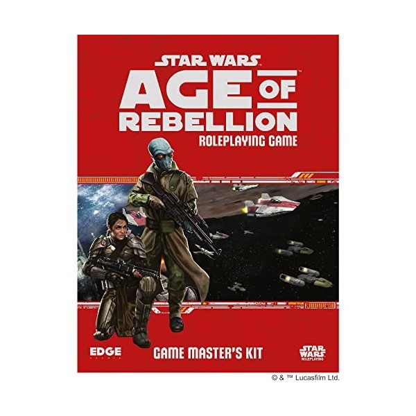 Edge Star Wars Age of Rebellion RPG : Jeu Master, RPG, Âge 12 Ans et Plus, 2-4 Joueurs