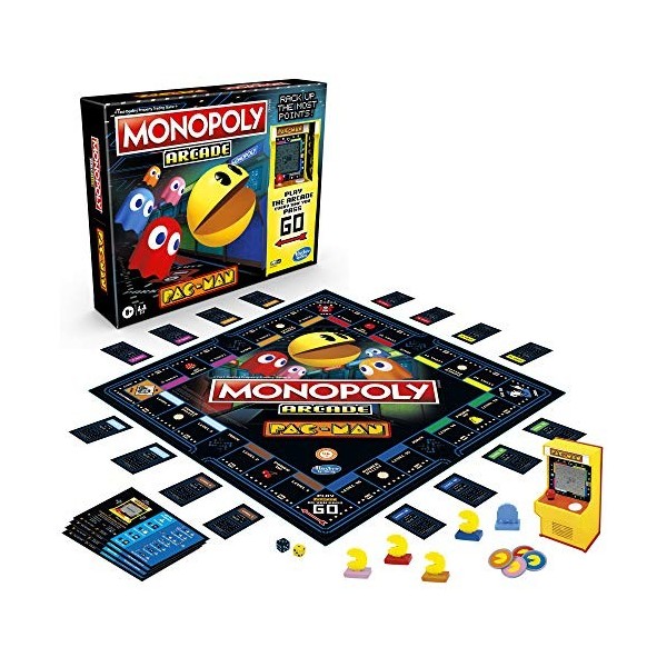 Monopoly Arcade Pac-Man Game. Monopoly Board Game for Children Aged 8 and Up. Includes Banking and Arcade Unit