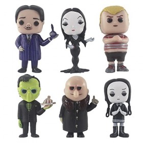 Simmpu 6PCS Adams Figurines,Adams Mini Figurines Kit,Kawaii Anime Figures,Décorations de Gâteaux,Décorations de Voitures,Joue