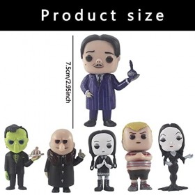 Simmpu 6PCS Adams Figurines,Adams Mini Figurines Kit,Kawaii Anime Figures,Décorations de Gâteaux,Décorations de Voitures,Joue