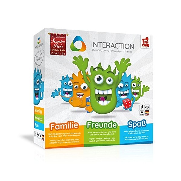 Interaction de Rudy Games Jeu de société interactif Amusant avec Application et Stylo de Peinture, pour Enfants et Amis à par