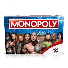Winning Moves WWE Monopoly Jeu de société WM01146-EN1-6 Rouge