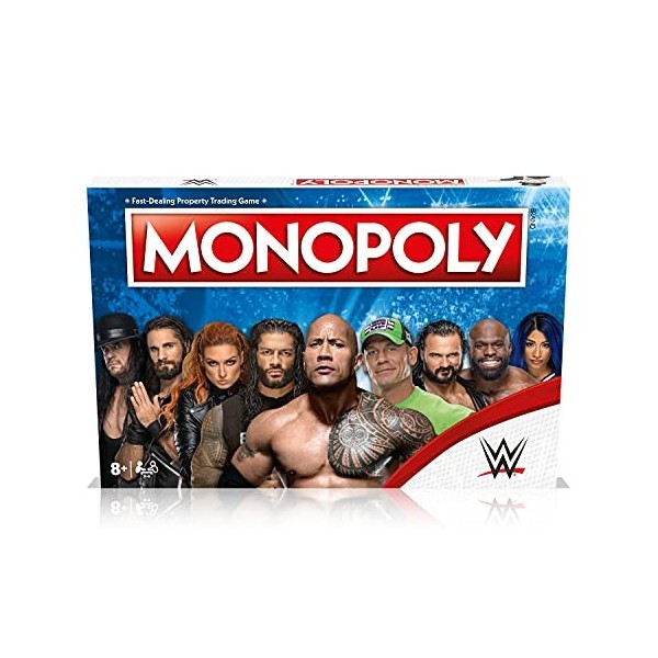 Winning Moves WWE Monopoly Jeu de société WM01146-EN1-6 Rouge