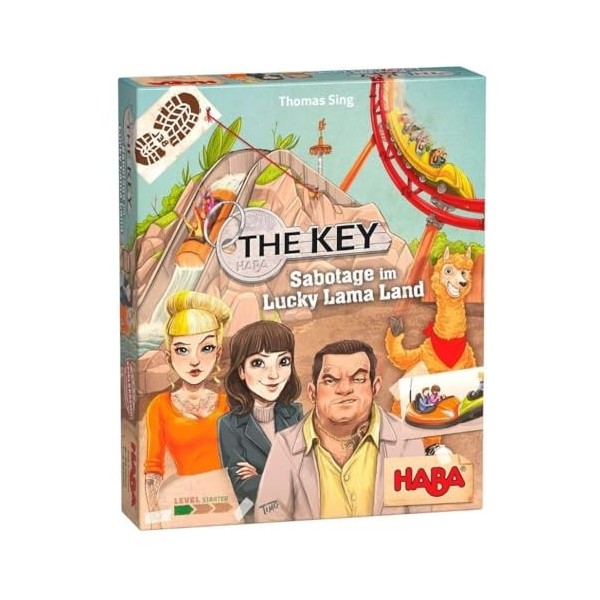 HABA 305940 The Key – Sabotage at Lucky Lama Land- Un jeu denquête à partir de 8 ans fabriqué en Allemagne 