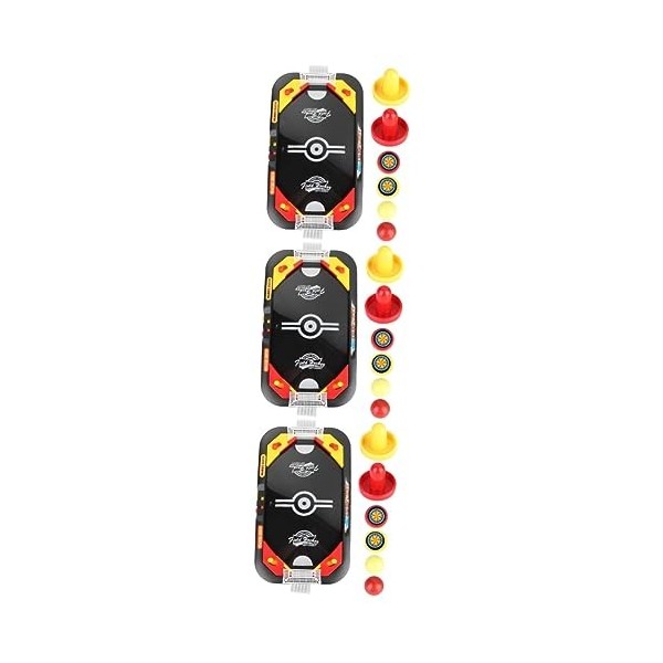 Toddmomy 2 Ensembles 2 Jouets Adultes Échiquier Portable Mini Jouet Jeu De Plateau De Curling Jouet De Hockey sur Table Jeu D
