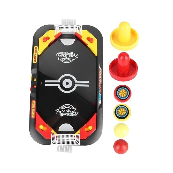 Toddmomy 2 Ensembles 2 Jouets Adultes Échiquier Portable Mini Jouet Jeu De Plateau De Curling Jouet De Hockey sur Table Jeu D
