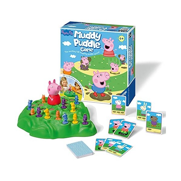 Ravensburger Peppa Pig Muddy Puddles Game for Kids Age 4 Years and Up - 2 to 4 Players - Fun and Fast Family Activity