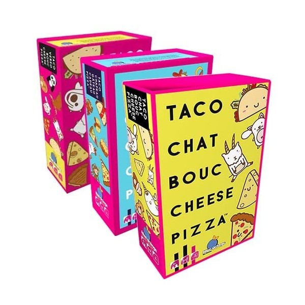 PKGamePack Taco Chat bouc Cheese Pizza Les 3 Jeux - Version Française