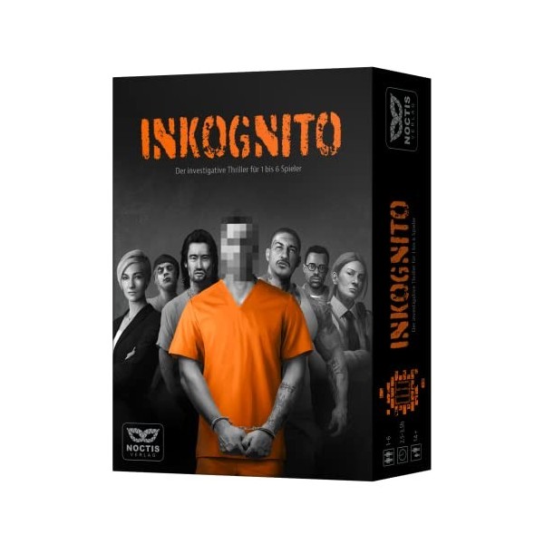 Inkognito – Jeu de crimi Escape Room pour 1 à 6 personnes – Jeu de crimisme Tatort Escape Game pour adultes Jeu dénigmes dét