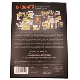 Inkognito – Jeu de crimi Escape Room pour 1 à 6 personnes – Jeu de crimisme Tatort Escape Game pour adultes Jeu dénigmes dét