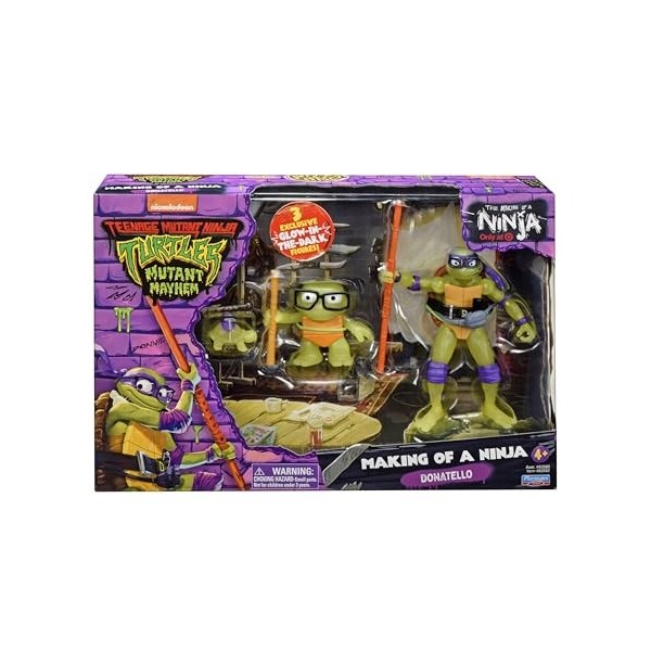 Wojownicze Żółwie Ninja Evolution Donatello 3 Pack, Figurine