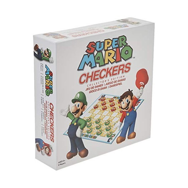 USAopoly USOCK005191 Bros Super Mario Checkers, Couleurs mélangées