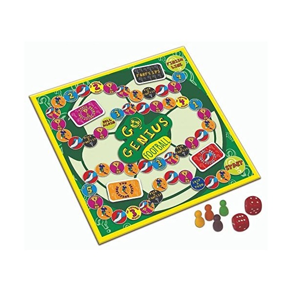 Go Genius Football - Educational Board Game Supporting Key Stage 1 & 2 Learning, Suitable for 7+ Years