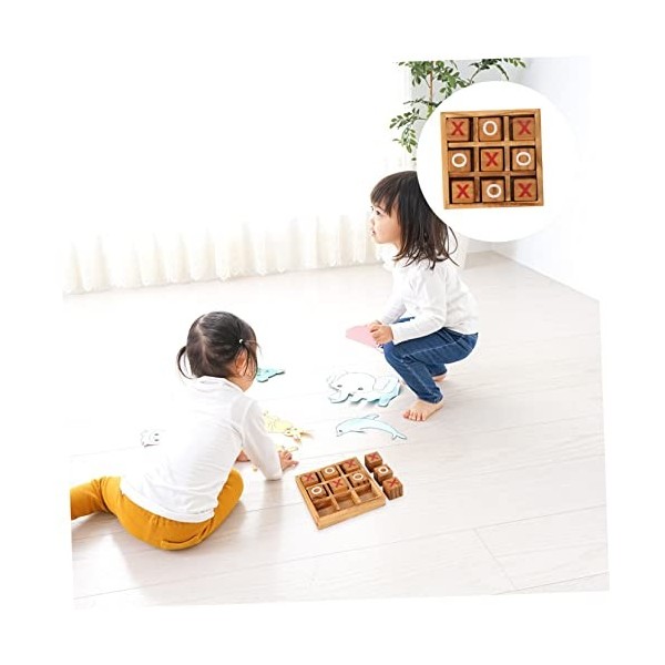 Toyvian 3 Ensembles XO Échecs Jouets Dextérieur Jouet Interactif pour Les Enfants Tableau Interactif Jeu De Stratégie De Soc