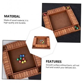 ibasenice 1 Jeu De Numéros De Flop Classique Fermer La Boîte 4 Joueurs Interactifs Enfants Voyage Fermer La Boîte Jeu Fournit