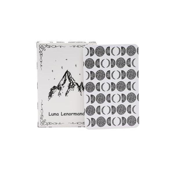 Luna Lenormand Simple Sketch Line Luna Board Game Card