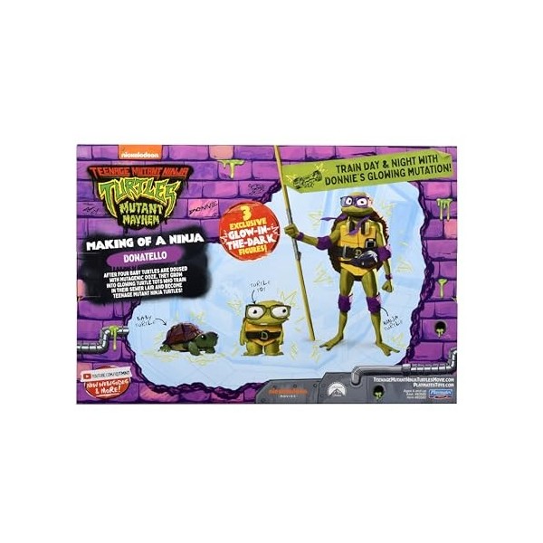 Wojownicze Żółwie Ninja Evolution Donatello 3 Pack, Figurine