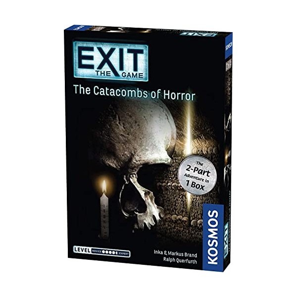 Thames & Kosmos - EXIT: The Catacombs of Horror - Level: 4.5/5 – Unique Escape Room Game - 1-4 Players - Puzzle Solving Strat