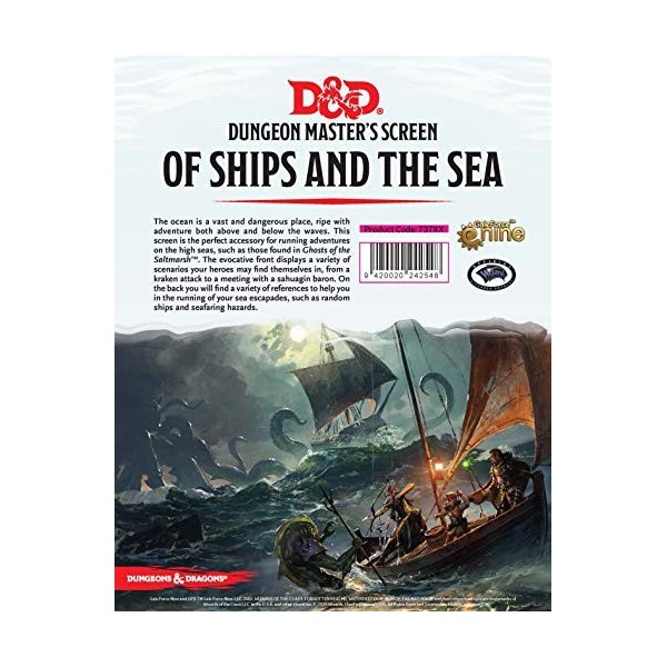 Dungeons & Dragons - 5th Edition - DM Screen of Ships and The Sea D&D GF073711 