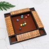 Fafaherr Jeux de Cubes Shut The Box Jeu, fermez la boîte Jeu de Cubes 2-4 Joueurs Jeu de Cubes en Bois avec 8 Cubes brettspie