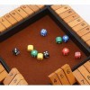 Fafaherr Jeux de Cubes Shut The Box Jeu, fermez la boîte Jeu de Cubes 2-4 Joueurs Jeu de Cubes en Bois avec 8 Cubes brettspie