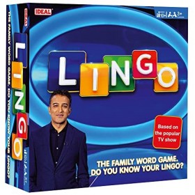 IDEAL , Lingo: The Family Word Game, do You Know Your Lingo?, Family TV Show Board Game, for 3+ Players, Ages 10+