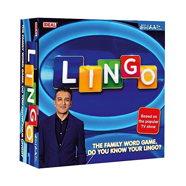 IDEAL , Lingo: The Family Word Game, do You Know Your Lingo?, Family TV Show Board Game, for 3+ Players, Ages 10+