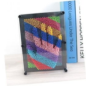 ibasenice Pin Impression Modèle Classique Pin Art 3D Pin Jouet 3D Pin Sculpture Pin Art Jouets Métal Pin Art Jouet 3 Dimensio