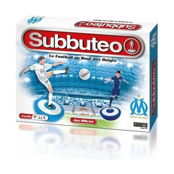 Megableu editions Subbuteo Olympique DE Marseille-Jeu de Table-Vivez la Passion du Football-Dès 6 Ans, 678267