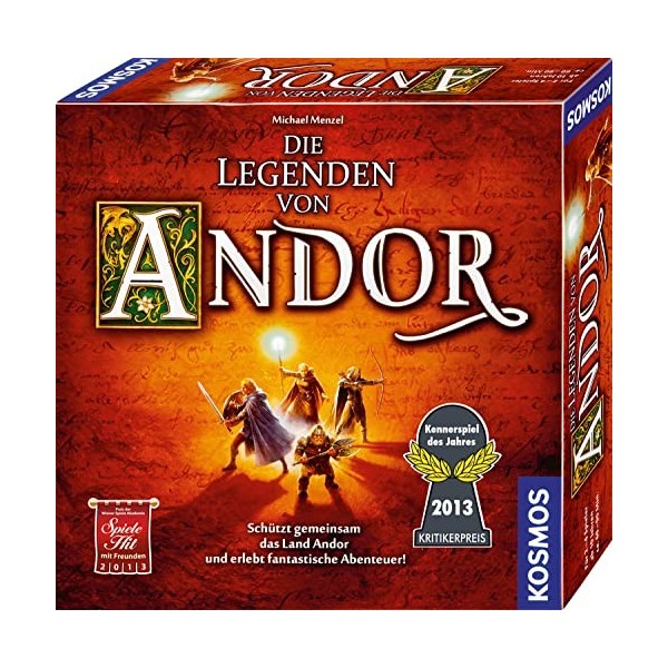 Franckh-Kosmos Die Legenden Von Andor: Schützt gemeinsam das Land Andor und erlebt fantastische Abenteuer! für 2-4 Spieler