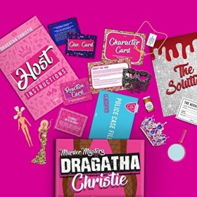 Dragatha Christie Murder Mystery! Can You Solve This Case ? Jeu de société mystère pour 4 à 12 Joueurs pour Famille/Amis/fête
