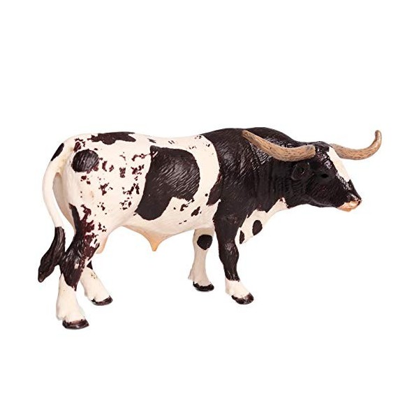 PRATYAHARA Plastique Longhorn Bull Bovins Animaux Figurines daction Statique Mignon Modèle Collection Vache Modèle pour