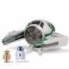 Bizak Star Wars Nave 8 cm Jedi Starfighter Yoda, avec 2 Figurines 62610008 