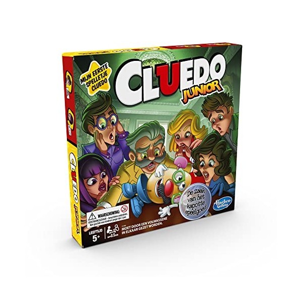 Hasbro Gaming Jeu de plateau junior Cluedo pour enfants langue néerlandaise 